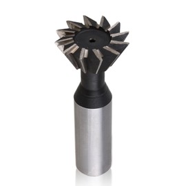 10-35mm*45° / 60° End Mill, HSS Dovetail Cutter Milling Tool Straight Shank Dovetail Slot Cutter End Mill CNC Bit (Cutter Diameter: 10mm, Milling angle: 45°)