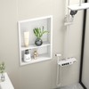 Bernkot Stainless Steel Shower Niche 18" X 12" White with