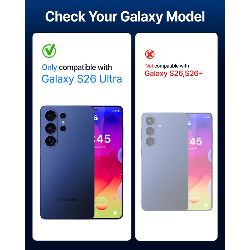 DOME GLASS Whitestone DOMEカメラリングタイプGalaxy S26 Ultra [ケース互換＆HDシャープネス]強化ガラスレンズ保護フィルム[1枚]