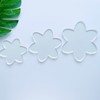 Flower Acrylic Quilting and Embroidery Templates, Set of 3 (4,