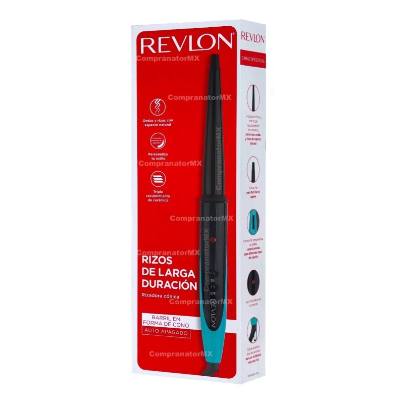 Revlon Rizadora De Cabello Revlon Triple Cerámica Ferro Tenaza Pelo