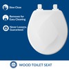 MAYFAIR 31SLOW Sculptured Teardrop Toilet Seat will Slow Close and