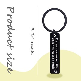 Long Distance Relationship Gifts for Him Boyfriend Girlfriend Keychain Gift for Husband Boyfriend Girlfriend Birthday Christmas Gift for Couple Wife Engagement Gifts for Couples Keyring