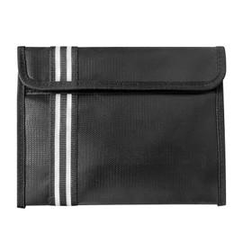 YunBey Fireproof Bag Fireproof Waterproof Money Bag (23.5 x 17.5 cm) Fireproof Document Bag with Zip for Documents Money Passport Notes