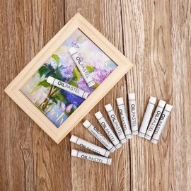 Cosyhav Oil Pastels, 12pcs White Colors Oil Pastels for Art, Art Supplies for Beginners, Students and Artists