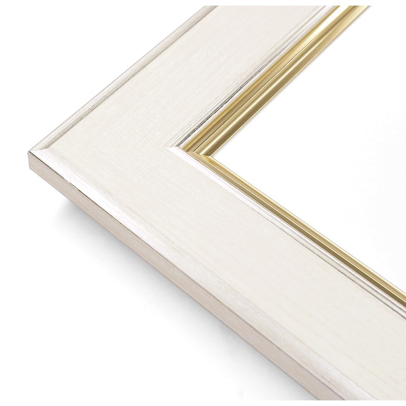8163 UV Protection Acrylic Picture Frame with MDF Backing (White,