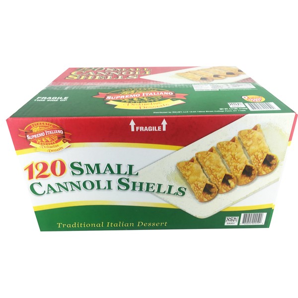Supremo Italiano: 120 Small Cannoli Shells
