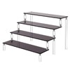 Acrylic Riser Display Stand, Black 4 Tier Cupcake Stand Display