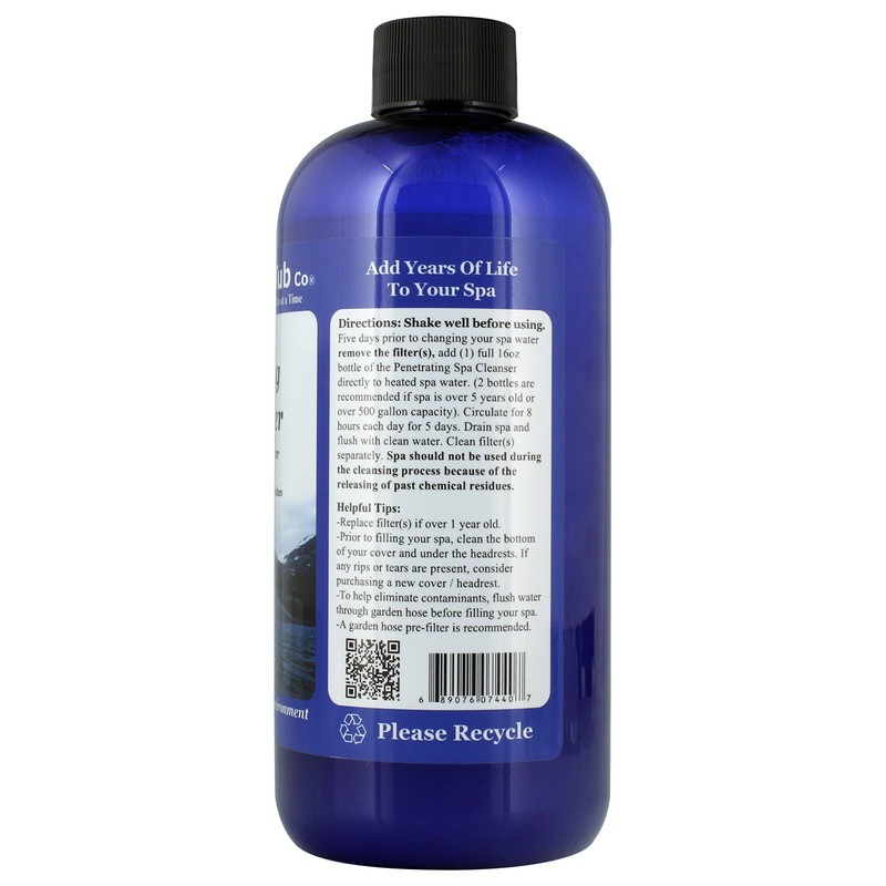 The Natural Hot Tub Company Penetrating Spa Cleanser 16 Ounce