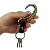 Dickies New Colors! DS054NCS1 Simple Carabiner Keychain Silver and White