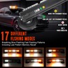 OPPBUY 14.2'' Amber White Wireless LED Rooftop Strobe Beacon Light