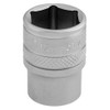 Draper 16516 1/4" Square Drive Micro Satin Chrome Metric Socket,