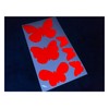 Veloviz Reflective Butterfly (Assorted) Red Die-Cut Vinyl Cargo Bike Stickers