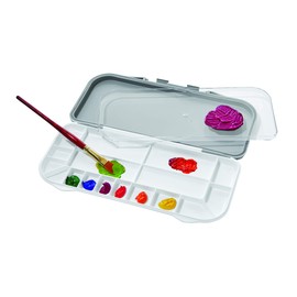 Deflecto Paint Saver, Paint Palette and Mixing Tray, Large Mixing Areas with Clear Removeable Mixing Tray, Portable Paint Palette, Mixing Tray | Kid's Craft
