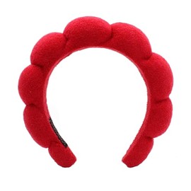 Diademas de spa para lavar la cara, maquillaje, cuidado de la piel, diadema de belleza facial de burbujas para mujer, diadema de toalla de ducha infla