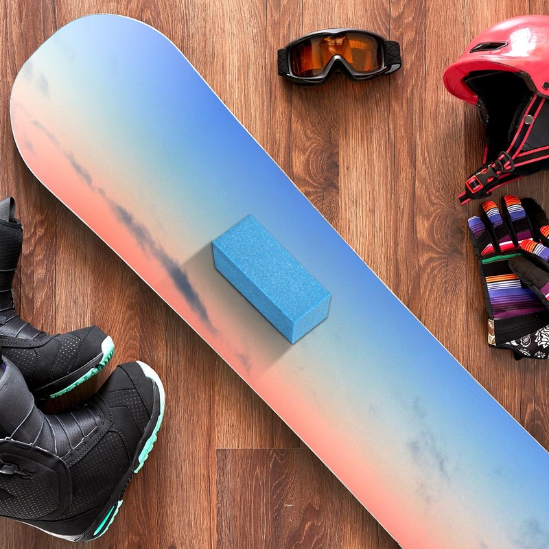 Batiyeer Soft Gummy Stone for Skis, Grinding Rubber Gummy Abrasive