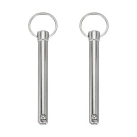 sourcing map Quick Release Pin, Dia 3/8"(10mm) Usable Length 2.83"(72mm) Total Length 4.53"(115mm) Bimini Top Pin Marine Hardware Carbon Steel for Boat Accessories, Pack of 2