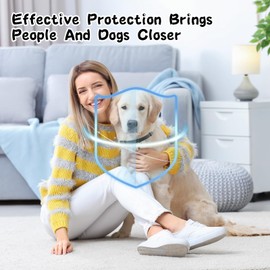 DOINEUFL 2 Pack Collar for Dogs, Dog Collar to Prevent Infections, 24.4in Waterproof Adjustable Dog Collars with Bell, Age over 7 Weeks, Contains Natural Essential Oils, 16 Months Protection (Black)