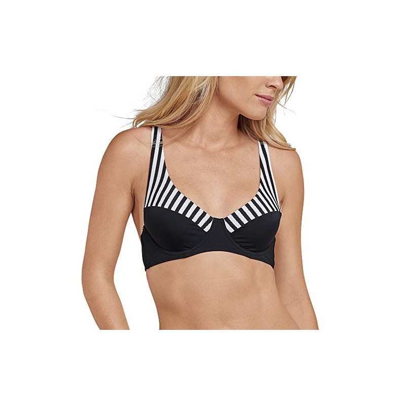 Schiesser Women's Mix & Match Bügel Bikini Top Black (Schwarz