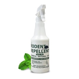 Rodent Repellent Sprays, Peppermint Oil Spray for Mice, Rat Repellent Spray, Natural Spray for Indoor & Outdoor Use, Rat Deterrent, Mouse Control for House Home Attic Kitchen Car Engines RV, 16Oz
