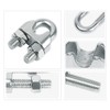 Pack of 20 Wire Rope Clamps, M2 Rope Clamps, Stainless