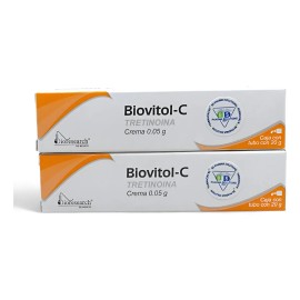 2 Biovitol-c Tretinoína Crema 0.05% C/20 G Bioresearch Todo Tipo De Piel Noche