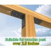 5x5“ Heavy Duty Shelf Brackets，L Brackets for Shelves Fence Pergola