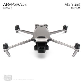 WRAPGRADE for DJI Mavic 3 / Mavic 3 Classic Skin Sticker (Titanium)