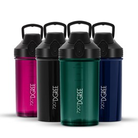 720°DGREE Fitness Shaker "uberShaker" - 550 ml - Premium Protein Shaker - Leak-Proof, BPA-Free - Shaker Cup, Mixing Cup for Creamy Protein Shakes, Gym, Workout, Nutrition - Without Powder Compartment