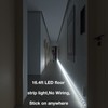 WOBANE Dual Motion Sensor Stair Lights Strip, Rechargeable 16.4ft LED