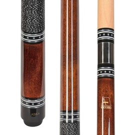 ASKA L9 Billiard Pool Cue, 58" Hard Rock Canadian Maple, Irish Linen Wrap, 13mm Hard Le Pro Tip (Brown, 20-Ounce)