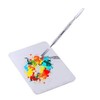 Paleta de Maquillaje Pequeña Espátula Cosmética de Acero Inoxidable Forma