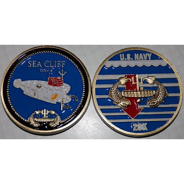 DSV-4 NAVY USS SEA CLIFF SUBMERSIBLE RESEARCH VEHICLE CHALLENGE COIN
