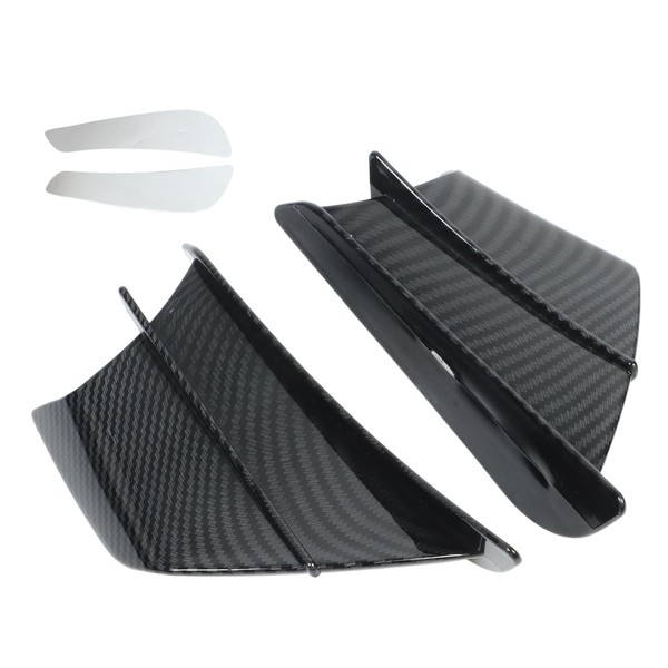 1 Pair Motorcycle Aerodynamic Wings Carbon Style Side Fairing Winglets