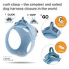 Vest Harness curli Clasp Air-Mesh Skyblue M