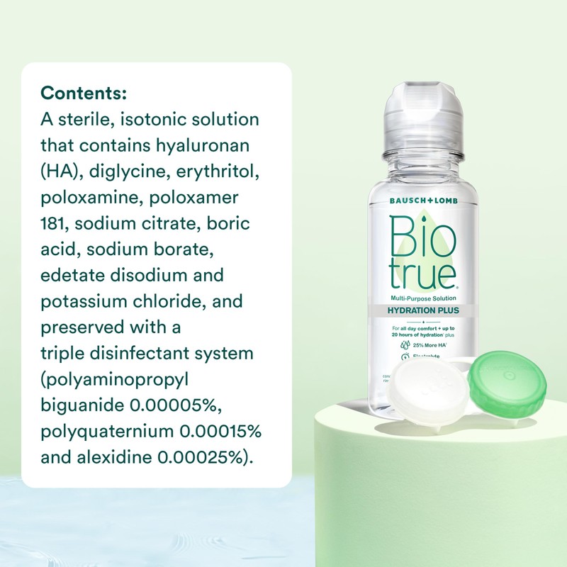 Biotrue Contact Lens Solution, Multi-Purpose Solution for Soft Contact Lenses,