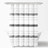 Lush Decor Chic Stripe Yarn Dyed Cotton Blend Shower Curtain