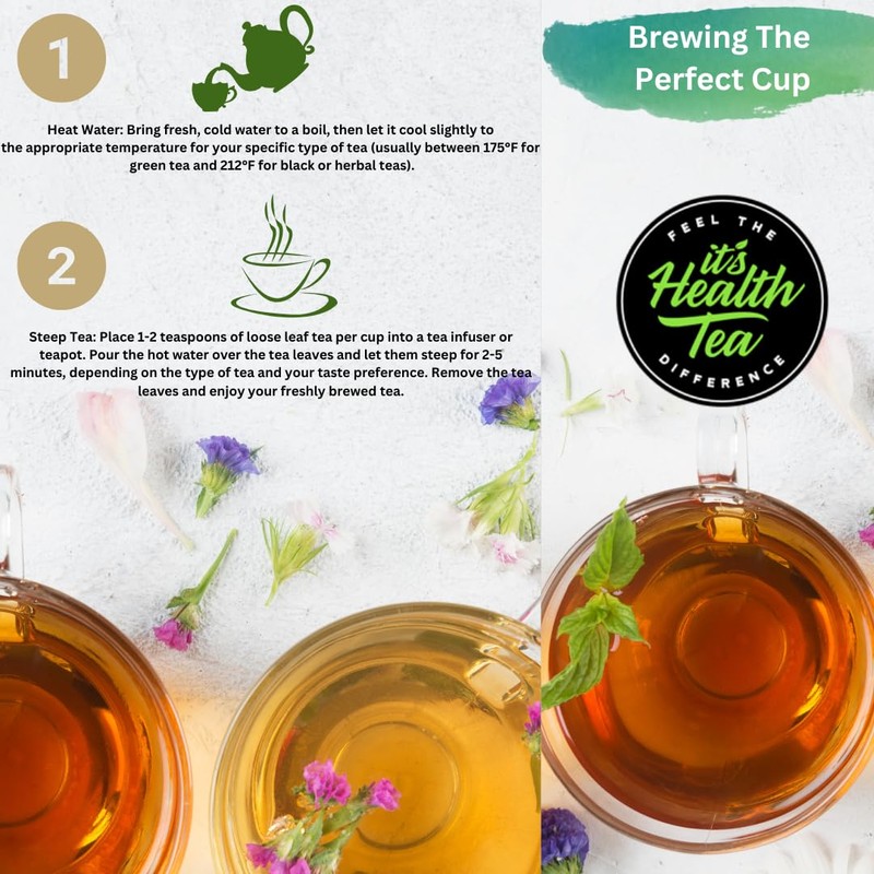 FloraFuel Prebiotic Herbal Blend Loose Leaf Tea – Supports Digestive