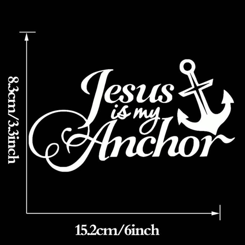 Jesus is My Anchor Funny Car Sticker for Window Bumper