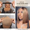 Highlight 4/27 Wear and Go Glueless Bob Wig Human Hair