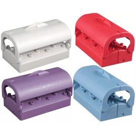 White PRACTICUS STERIBOX BUR CADDY BLUE - Kenda