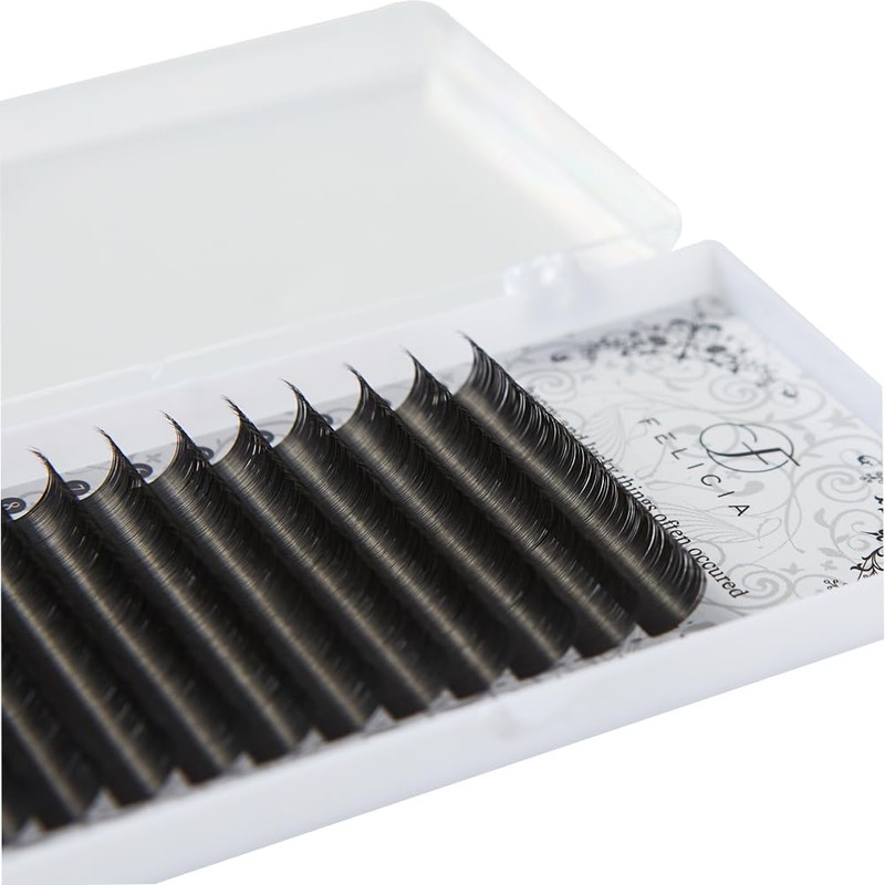 FELICIA Flat Lash Matte Eyelash Extensions Ultra Soft Single Matsueku
