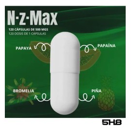 5h8 Nz Max 120 Capsulas Enzimas Digestiva Salud Digestivas