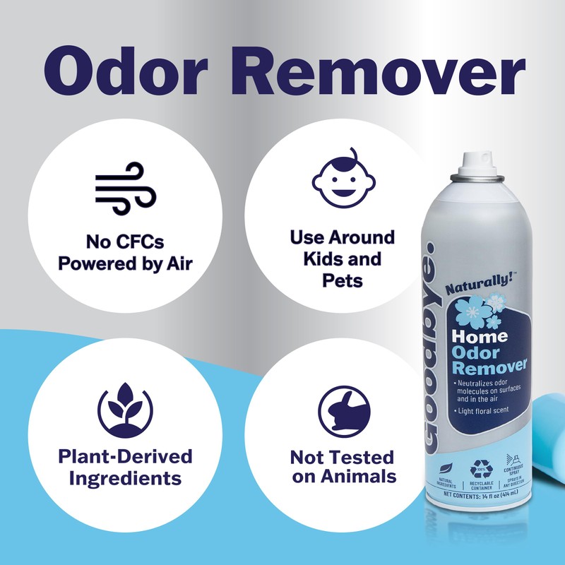 Goodbye Naturally Home Odor Remover, Odor Neutralizer Spray, 14 oz