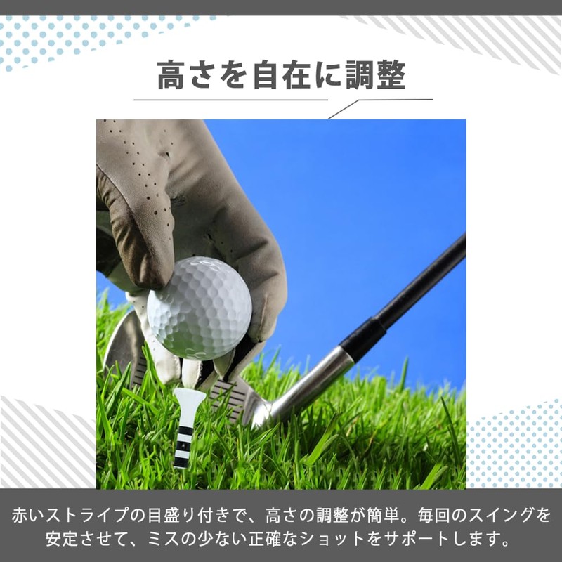 AZNABLE Golf Tees Golf Tees Long Tees Height Adjustable 83mm