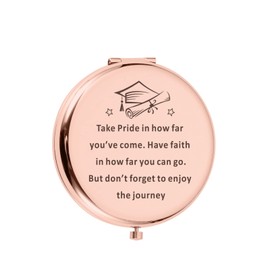 SYGUNAR Graduation Compact Mirror Class of 2024 Girls Daughter Gifts Pocket Small Mirror for Purse Senior 2024 Grad Gifts for Teenage Girls High School College Students Back to School