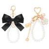 Maxqzin 2 Pcs Bow Keychain, Bow Keychain for Purse with