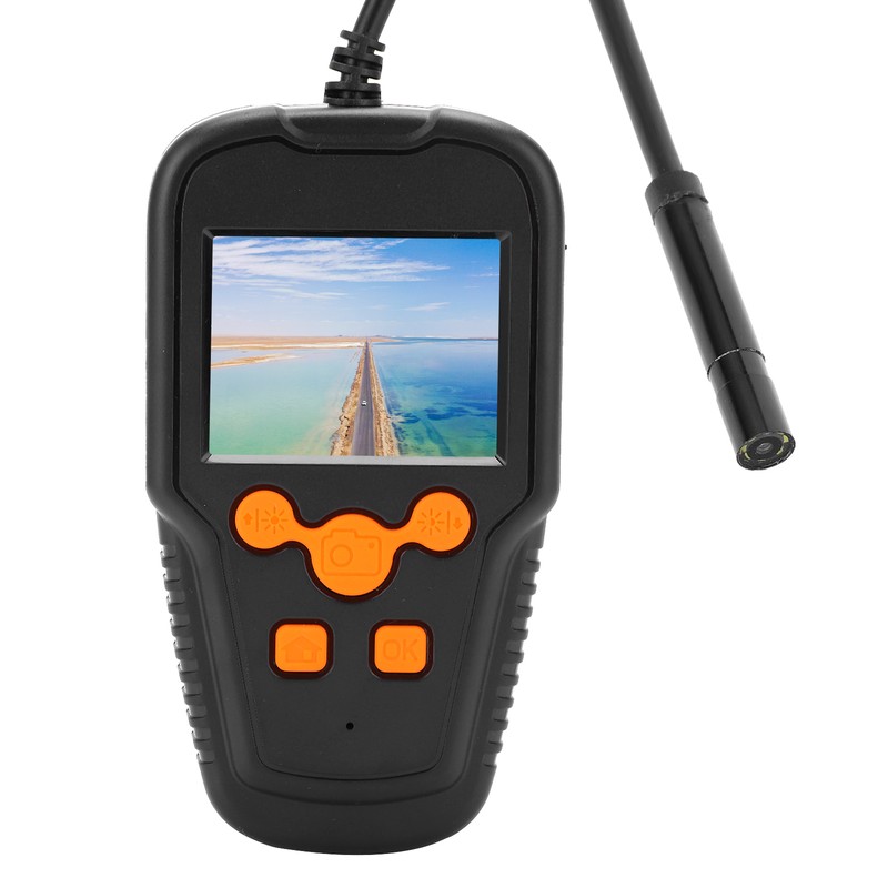 2MP Industrial Endoscope Handheld 2.4in HD Screen Waterproof 8mm Lens