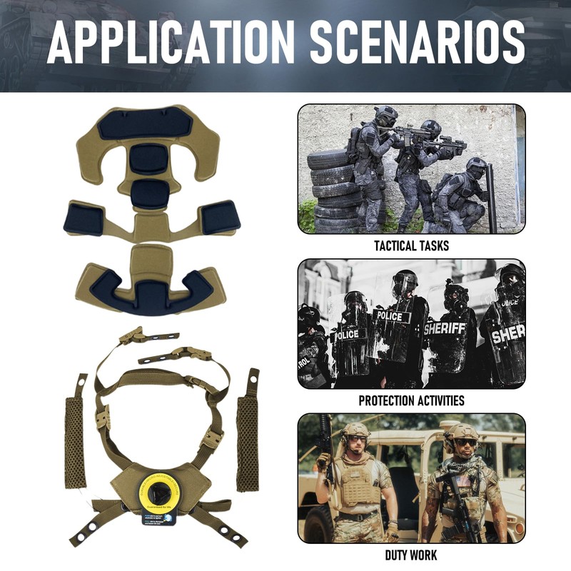 Premium Tactical Helmet Padding Kit
