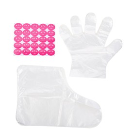 Outanaya Moisture Gloves Set Exfoliating Foot Masks Cover Hand Foot Care Bags 200pcs Long Socks for Home Salon Use Random Style
